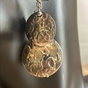 Handcrafted Silver Dangle Earrings On Wires